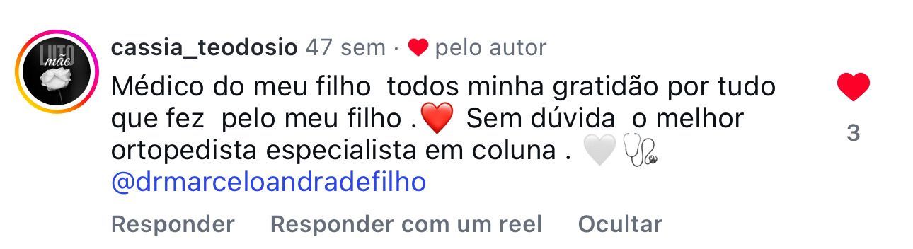 Depoimento de paciente do Dr. Marcelo Andrade — 9