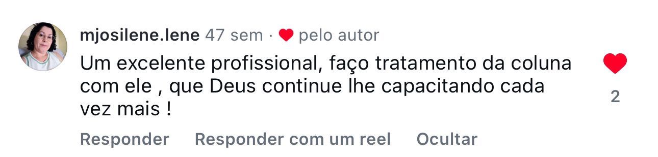 Depoimento de paciente do Dr. Marcelo Andrade — 11