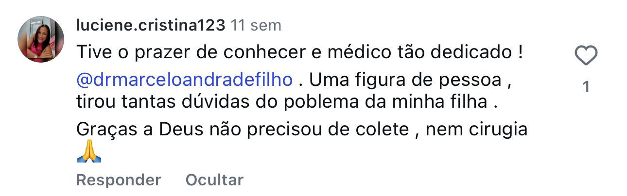 Depoimento de paciente do Dr. Marcelo Andrade — 14