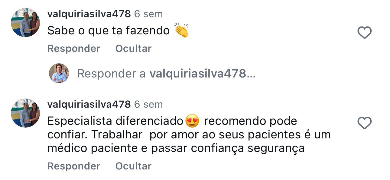 Depoimento de paciente do Dr. Marcelo Andrade — 17